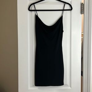 Black mini dress